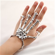 ( anti silver)occidental style exaggerating Metal skull bangle claw bracelet