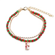 christmas series fashion  color beads christmas tree bracelet  trend