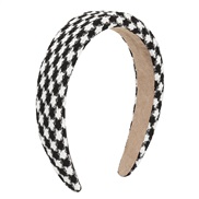 (black and white)F brief personality pattern color geometry Headband  high elegant Headband woman