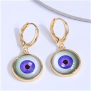 high quality  fashion bronze concise eyes personality earring buckle