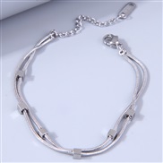 fashion sweetOL concise concise titanium steel personality woman bracelet