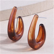 fashiont sweetOL concise resin drop accessories personality ear stud