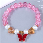 fashion sweetOL brief butterfly pendant  all-Purpose flower woman bracelet