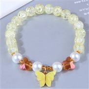 fashion sweetOL brief butterfly pendant  all-Purpose flower woman bracelet