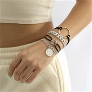 ( White K 3588)occidental style  wind chainO buckle personality  cirque bracelet woman