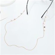 (DZ 13 jinse)D occidental style Metal enamel butterfly star chain rope personality brief man woman eyes chain