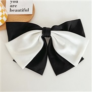 (black and whitebutterfly )Korea big black color bow Headband day width hair clip womanE