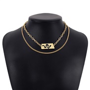 ( Gold+ Black )occidental style  Double layer personality snake elements chain exaggerating punk wind