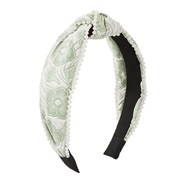 ( green)F Cloth woman Headband  imitate Pearl width flowers small fresh brief Headband woman