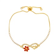 ( red) occidental style wind personality daisy Word love bracelet ins samllbrj