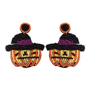 creative handmade beads earrings ornament head ear stud Earring
