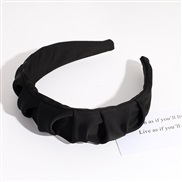 ( black)Korea Headband all-Purpose twisted pure color Headband Cloth high
