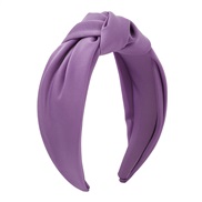 (purple)F occidental style samll geometry Headband  pure color retro personality sweet woman elegant Headband
