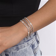 ( White K)occidental style brief  claw chain fully-jewelled chain personality temperament bracelet samll punk wind