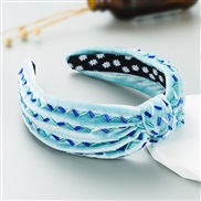 ( blue) Headband new same style occidental style velvet pure handmade retro width