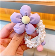 (  purple)children flowers head head rope Korea Pearl circle samll girl head head leather