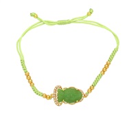 (Ligh green ) bracelet  personality color crystal rope bracelet womanbrj