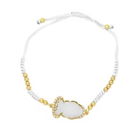 ( white) bracelet  personality color crystal rope bracelet womanbrj