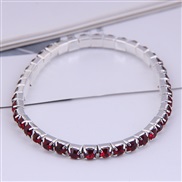 (wine red) fashionable simple single row diamond personalized women Bracelet