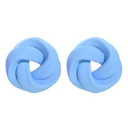 ( blue)ins wind textured Metal earrings  Modeling buttons ear stud multicolor arring new