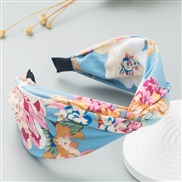 ( Blue color) eadband Korean style fashion color print eadband Bohemia fresh belt