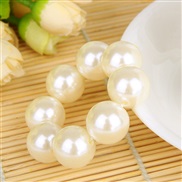 ( white)occidental style personality exaggerating rope  fashion temperament head rope big Pearl handmade beads elastici