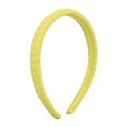 ( yellow)F samll fashion  spring summer candy colors woman pure color Cloth Headband