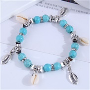 Korean style fashion concise Shells more elements pendant turquoise temperament bracelet