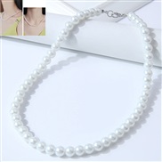 ( white )8mm fashion concise Pearl temperament necklace