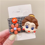 houndstooth hair clip woman Clothbb Korea head samll lovely