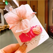 (   rose RedSuit )spring children hair clip Korean style Cloth pure color flowers woman