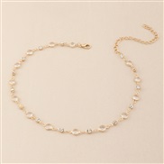 (NZjinse) occidental style summer brief Rhinestone drop necklace woman clavicle chain same style necklace