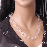 ( transparent necklace)occidental style  personality Street Snap Acrylic necklace  fashion creative woman long style ch