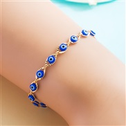 ( blue)occidental style fashion brand new bronze gilded enamel eyes bracelet personality trend fine woman