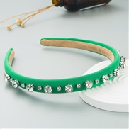 ( green) eadband fashion brilliant Rhinestone eadband woman Korean style trend belt