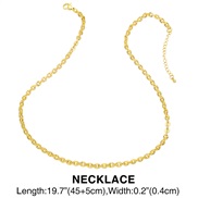 ( necklace)occidental style chain woman fashion brief personality necklaceins wind chainnkb
