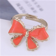 Korean style fashion  sweet bow personality opening ring