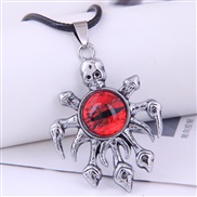 occidental style fashion concise retro Metal skull  eyes trend personality necklace