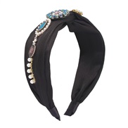 ( black)F occidental style fashion Cloth palace wind fully-jewelled eadband  imitate Pearl retro woman