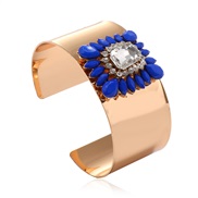 (gold )occidental style creative style bangle   brief personality diamond opening bangle