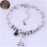 sl high textured occidental style fashion trend retro concise love pendant personality bracelet
