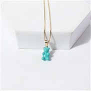 ( green)occidental style retro chain lovely samll pendant necklace woman  clavicle chain sweet woman