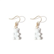 ( white)occidental style fashion arring  lovely samll bronze earrings  earring F
