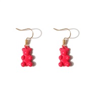 ( red)occidental style fashion arring  lovely samll bronze earrings  earring F