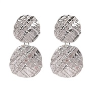 ( Silver) earrings occidental style wind fashion personality ear stud woman