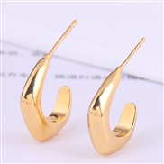 Korean style fashion sweetO concise geometry more temperament ear stud