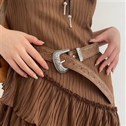 ( brown) retro color width belt summeryk all-Purpose belt Cowboy