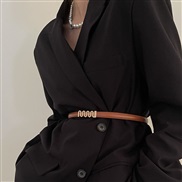 ( khaki) belt womanins wind ornament Suit Cowboy summer Korean style all-Purpose personality brief samll belt