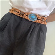 ( brown)Bohemia handmade weave tassel belt chain women dress Dress all-Purpose ethnic style belt