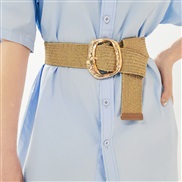 fashion gold elasticity Dress width belt high all-Purpose ornament Girdle geometry exaggerating